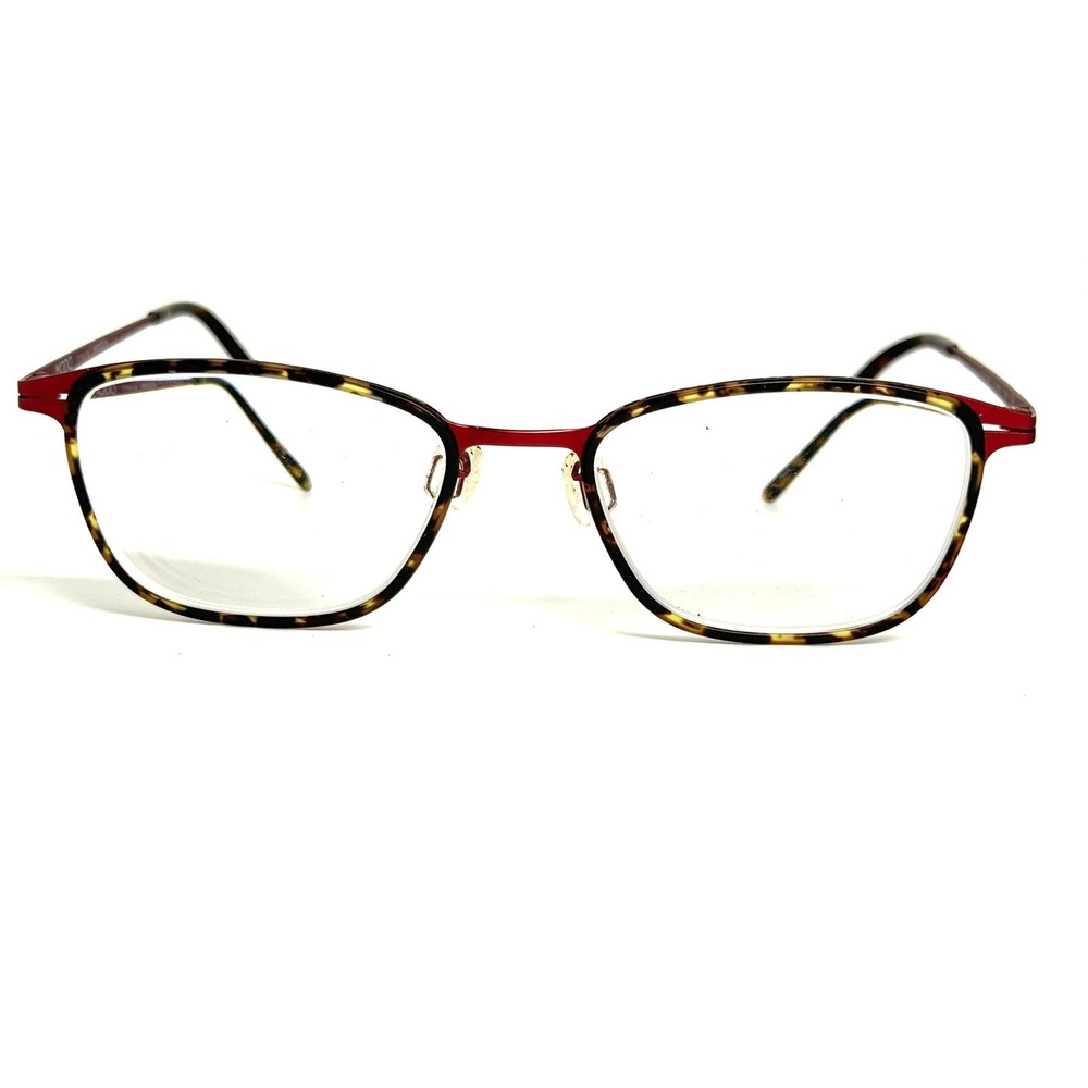 Modo 4409 Titanium Eyeglasses Red Tortoise Rectangular Frames 50-18-140 TTRD